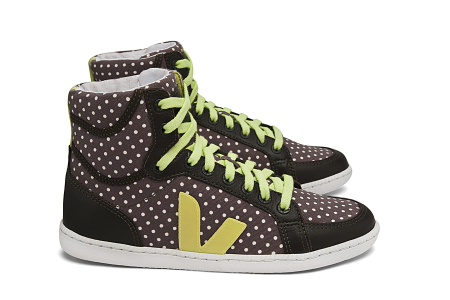 VEJA_SPMA_CAPPUCCINO DOTS JAUNE FLUO