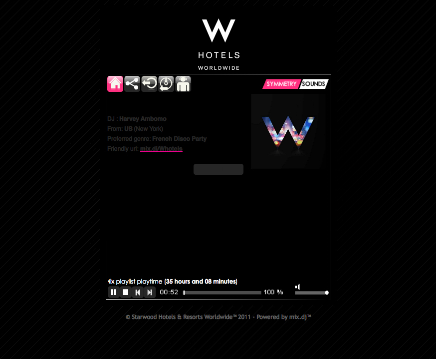 W HOTELS SYMMETRY SOUNDS 
