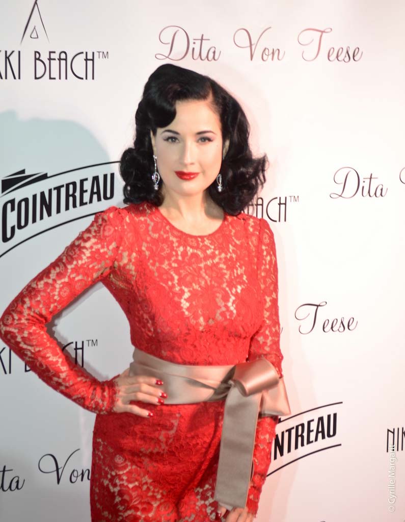 2. Cointreau and Nikki Beach present Dita Von Teese during the 2013 Cannes Film Festival 