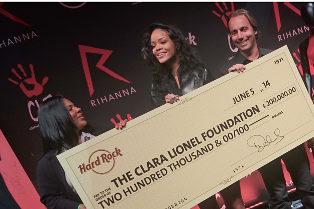 RIHANNA x HARD ROCK INTERNATIONAL x CLARA LIONEL FOUNDATION