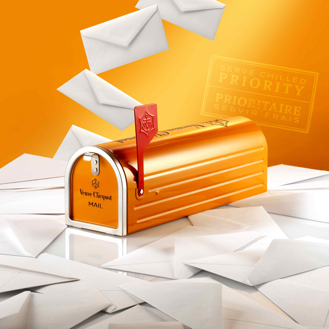 mail box- VEUVE CLICQUOT - MTRLST- MTRLSTDOTCOM - HARVEY AMBOMO